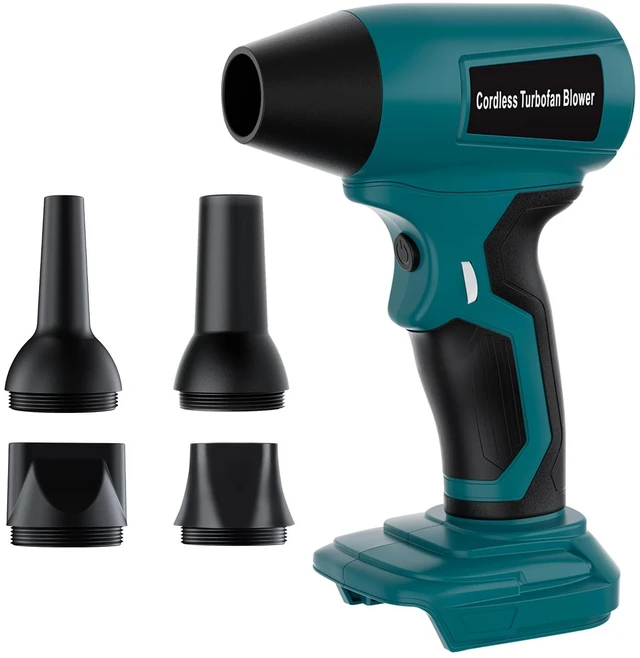 Main image of Cordless Dust Blower Compatible with Makita 18V Battery, Handhled Leaf Blower Electric Compressed Air Duster Turbo Jet Fan with Nozzles for Blowing Leaves and Dust(Battery Not Included)
