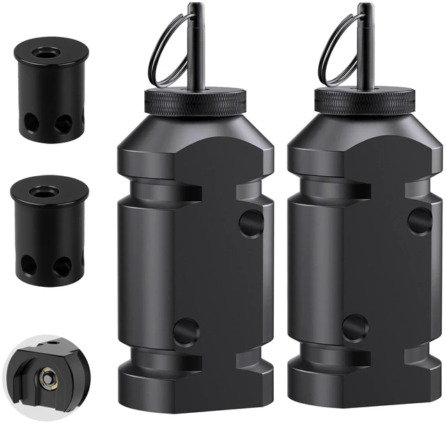 Main image of 2 Pack Perimeter Trip Alarm-12 Gauge Camping Trip Wire Alarm Device for Outdoor and Property Safety/Bear Deterrent (Black)