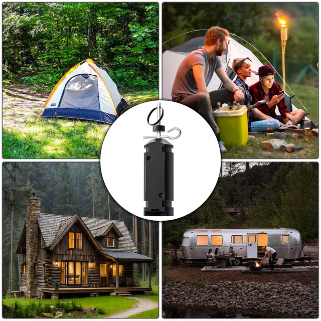 Alt view image 6 of 6 - 2 Pack Perimeter Trip Alarm-12 Gauge Camping Trip Wire Alarm Device for Outdoor and Property Safety/Bear Deterrent (Black)