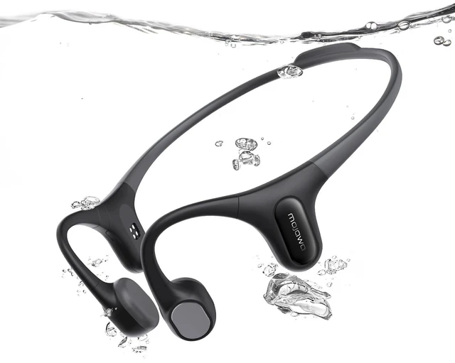 Main image of Upgraded Run Plus NEW Bone Conduction Swimming Headphones, IP68 32GB MP3 & Bluetooth Model, ENC Mic for Clear Calls, Deep Bass Open-Ear Design, Running & Cycling, 8H Playtime, Fast Charge