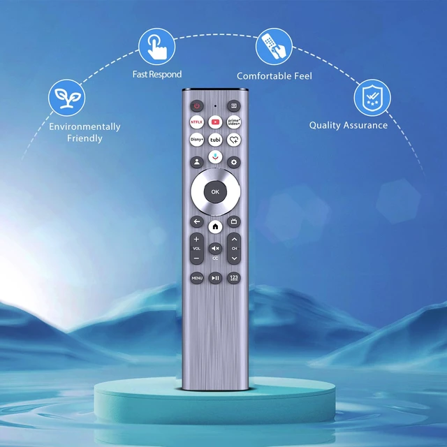 Alt view image 5 of 7 - ERF6A80 Replacement Voice Backlit for Hisense TV Remote Control, for Hisense U6/U7/U8/A7 Series Mini-LED ULED 4K UHD Google Smart TV