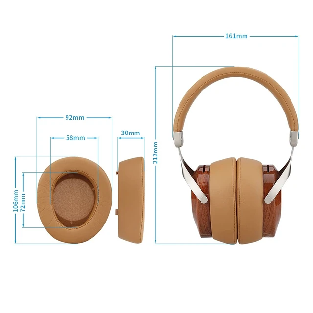 Alt view image 6 of 7 - SV021 Robin Rosewood Wood Closed-Back Over-Ear HiFi Headphones A classic, elegant wooden wired headphone designed for exceptional HiFi audio quality