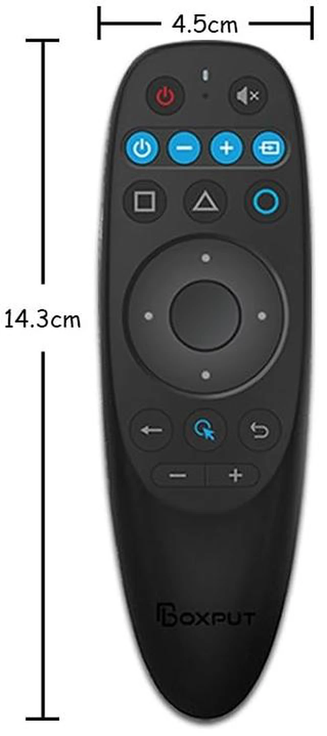 Alt view image 4 of 7 - BPR2S BT Voice Remote Control Air Mouse Remote Control Replacement with 6-Axis Gyro Support IR Learning TV 4 Keys IR Isolation for Android TV Box ATV Devies (Not Included Batteries)