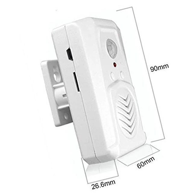 Alt view image 7 of 7 - Microsound Mini PIR Motion Sensor Activated Voice Reminder Multiple Recorded Sounds Player for Shop Store Factory Supermarket Special Sound Effect