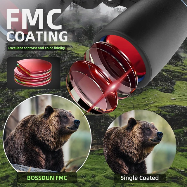 Alt view image 4 of 7 - 16x50 Binoculars for Adults High Powered, Professional Optics Binoculars for Bird Watching with Low Light Night Vision, HD FMC BAK4 Prism Lens, Waterproof & Fogproof for Hunting/Traveling