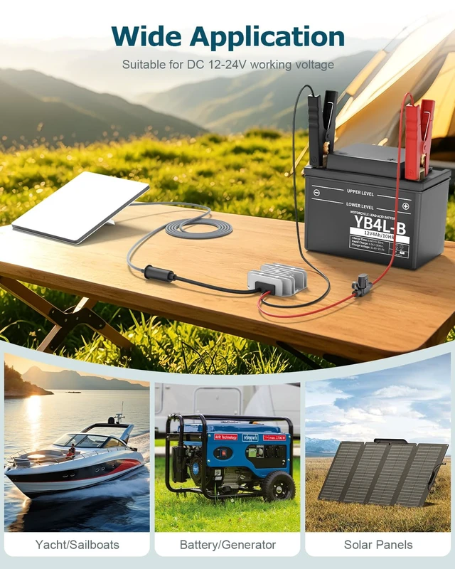 Alt view image 7 of 7 - Starlink Mini Power Supply 12V to 30V 3.5A DC Direct Battery Adapter Boost Waterproof Power Converter with Fuse, Alligator Clips & DC Female Plug, Conversion Kit for Car, RV & Off-Grid System