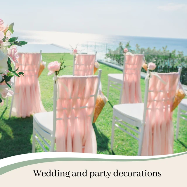 Alt view image 5 of 7 - Wedding Arch Draping Fabric, Extra Long Freely Cut Boho Gauze Backdrop Curtains for Table Runner Wedding Backgrounds Arch Ceremony Ceiling Table Decors(Blush Pink,3 x 100ft,Cheesecloth)