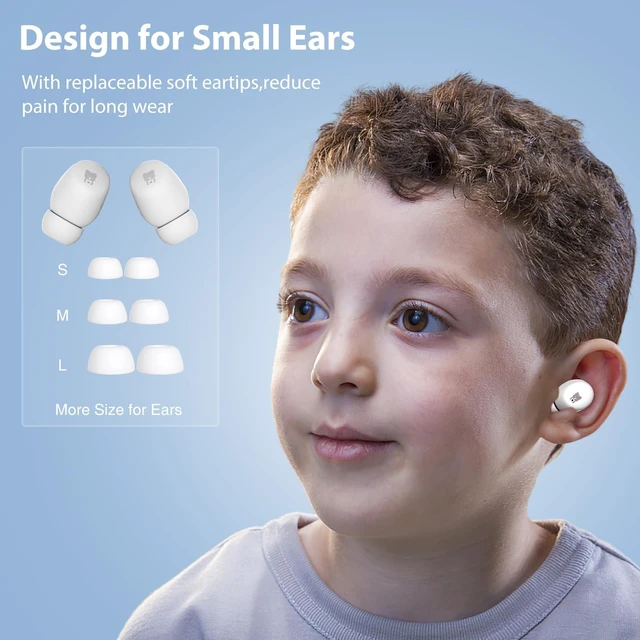 Alt view image 4 of 7 - Kids Earbuds, 85dB Safe Volume, Wireless Earbuds for Kids with Mic, Koala Bluetooth Earbuds for Kids ages 7+, 30H Playtime, Touch Controls, School, Travel, Christmas Birthday Gifts for Kids