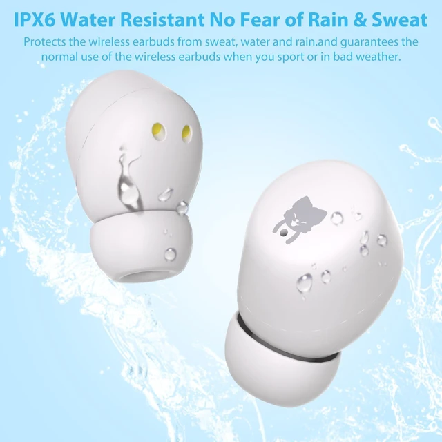 Alt view image 7 of 7 - Kids Wireless Earbuds, 85dB Safe Volume, 30H Playtime, Fox Bluetooth Earbuds for Kids ages 7+, Waterproof, Touch Controls, with Mic, School Travel, Christmas Birthday Gifts for Kids