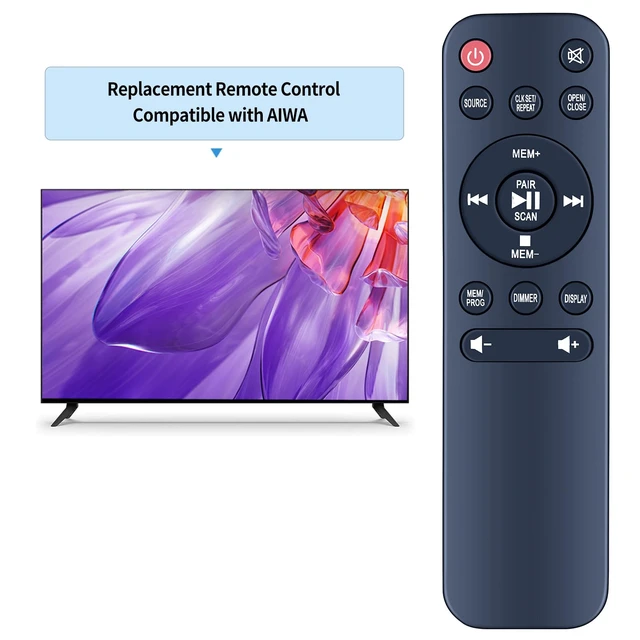 Alt view image 2 of 7 - Replacement IR Remote Control for AIWA Exos Home Speaker AI6006 Compatible with Premium 30W RMS Sound System No Programming, Fast Response