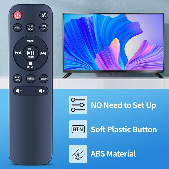 Alt view image 3 of 7 - Replacement IR Remote Control for AIWA Exos Home Speaker AI6006 Compatible with Premium 30W RMS Sound System No Programming, Fast Response