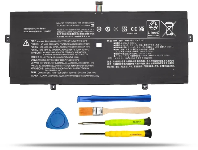 Main image of L15M4P23 L15C4P22 Battery Replacement for Lenovo Yoga 5 Pro For Yoga 910 910-13IKB 910-13IKB-80VF00BVHH 910-13IKB 0VF004CGE 80VF00KXMH 80VF00FQUS Series, L15M4P21 5B10L46105 5B10L22508
