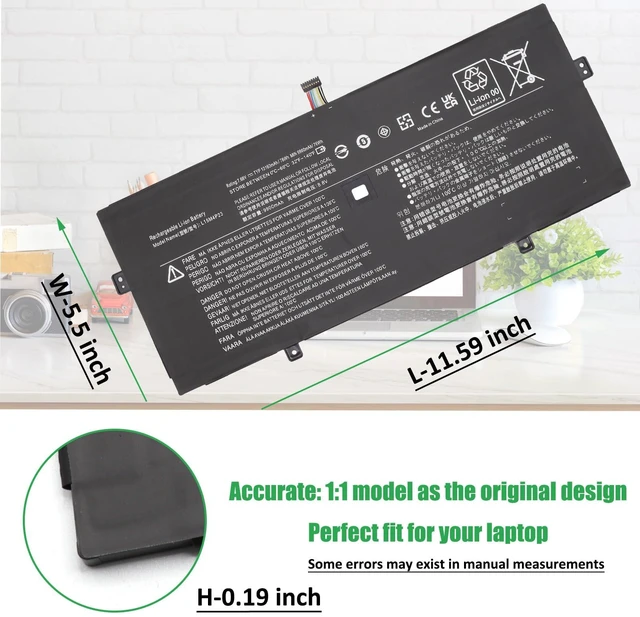 Alt view image 5 of 7 - L15M4P23 L15C4P22 Battery Replacement for Lenovo Yoga 5 Pro For Yoga 910 910-13IKB 910-13IKB-80VF00BVHH 910-13IKB 0VF004CGE 80VF00KXMH 80VF00FQUS Series, L15M4P21 5B10L46105 5B10L22508