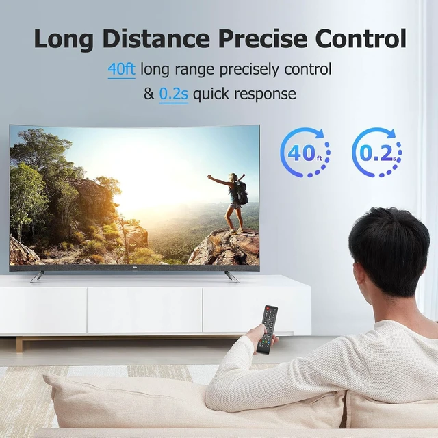 Alt view image 3 of 7 - Two Universal Remote Controls Suitable for Samsung Remote Control for Smart TV and Replacement Durable and Sleek Remote with IR Technology, 2 AAA Batteries not Included - (2 Pack)