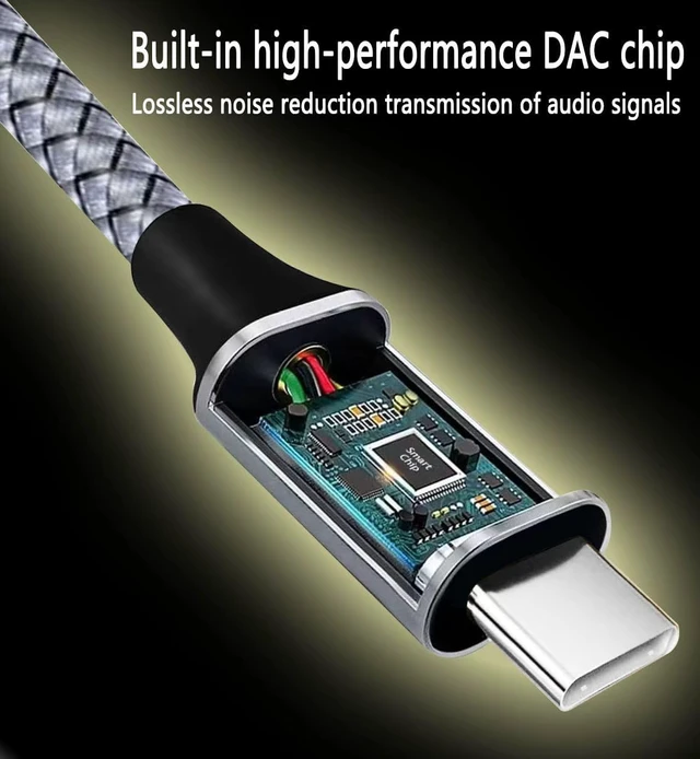 Alt view image 3 of 7 - 2-in-1 Combo USB-C to RCA Audio Cable 3.3FT & 6.6FT with DAC Chip, Hi-Fi Digital to Analog Adapter Cable for iPhone,Smartphones, Tablets, Laptops, Gaming Consoles to Stereo System