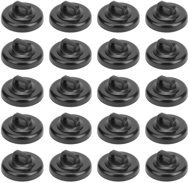 Main image of Magnetic Zip Tie Mount, 23mm Wire Holder, Magnet Cable Tie Holders 20Pcs Magnets with 20 Pcs Cable Zip Ties, Cable Clips, Black Multipurpose Management, Tidy Wires, Strong Hold