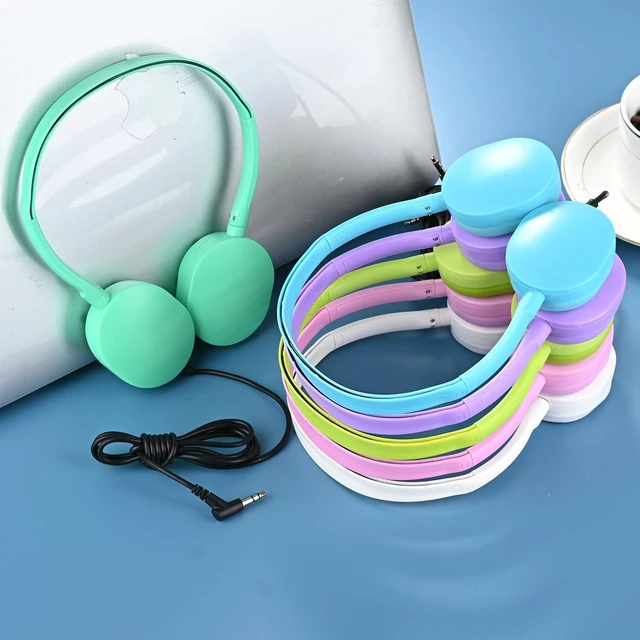 Alt view image 7 of 7 - Bulk Headphones for Kids 12 Pack Multi Colored for School Classroom Students Teen Boys Girls Children Baby Toddler and Adult