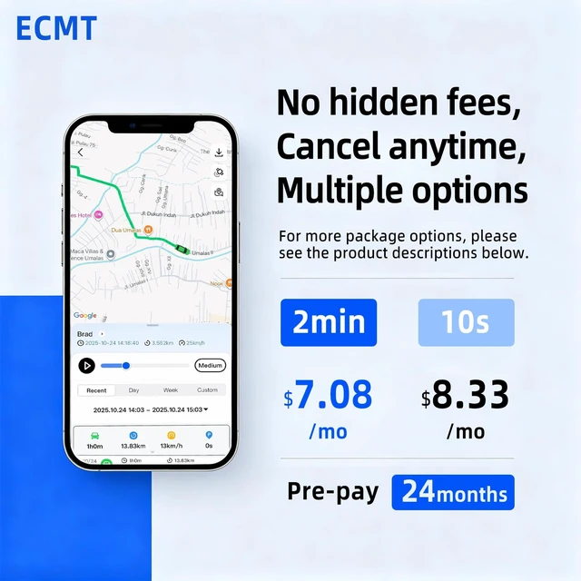 Alt view image 4 of 7 - GPS Tracker for Vehicles, Hidden Magnetic Car Tracker, Long Battery Life, Real-Time Tracking, Waterproof GPS Tracker for Cars & Assets, Subscription Required