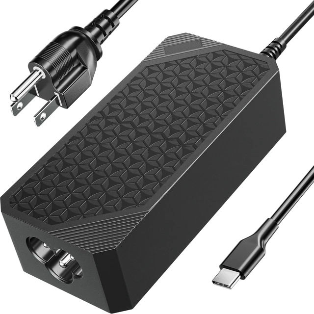 Main image of Universal 65W USB C Laptop Charger Compatible with HP Chromebook, Lenovo for Dell, AcerAsus, Samsung, Google and More Chromebook Type C Power AC Adapter (Black)