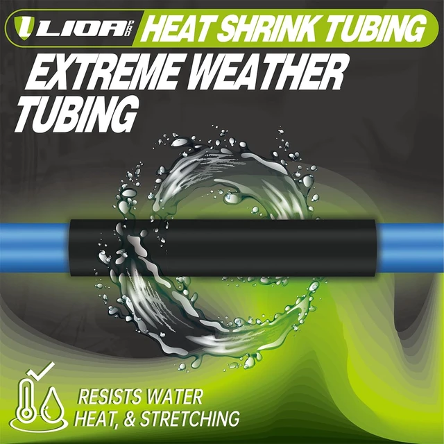 Alt view image 5 of 7 - 1/4 Inch Heat Shrink Tubing Adhesive Lined - 50ft Bulk Spool 3:1 Ratio Dual Wall Shrink Wrap - Marine Grade Waterproof Insulation for Automotive, Boat, and Electrical DIY - Black