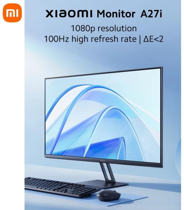 Alt view image 6 of 7 - A27i 27 inch Monitor, 100Hz high Refresh Rate, IPS Hard Screen, 7.5mm Ultra-Slim Body, 1080p FHD Resolution, <2 Factory Color Calibration for Each Screen, DP 1.4 Supported and Easy mounting