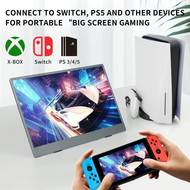 Alt view image 6 of 7 - Portable Monitor, 13.3 Inch, 1200P IPS Display, Zero Frame, USB-C and HDMI, for Laptop, PC, Mac, PS, Xbox, Nintendo Switch