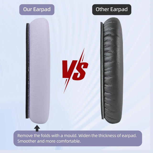 Alt view image 4 of 7 - Ear Cushions and Headband Cushion Foam for Bose QuietComfort 35 45 (QC35 QC45) Headphones Accessories Easy to Install (Purple)