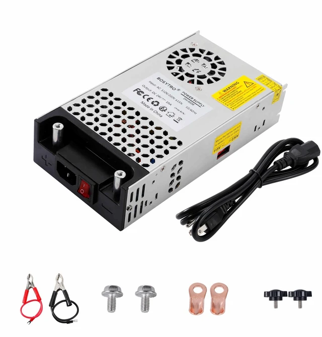 Main image of 24V DC Power Supply 600W 25A Switching Power Supply Adapater 120vac to 24vdc Transformer AC to DC Converter for 3D Printer, Led Strip, Motor Pump, CCTV, Electronic Instruments, Lab Computer