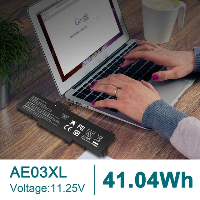 Alt view image 6 of 7 - AE03XL Battery Replacement for HP 240 245 246 250 255 256 G10 Series 14-EE 14-EP 14-EM 15-FC 15-FD Series AE03041XL N21969-005 N20951-171 HSTNN-OB3E HSTNN-0B3E TPN-DB1N