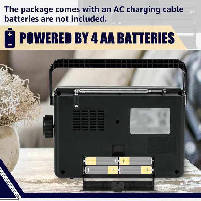 Alt view image 3 of 7 - TR633 AM FM Radios with Best Reception, Portable Radio Plug in Wall