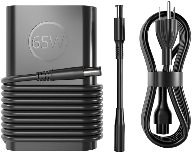 Main image of 65W 19.5V 3.34A AC Charger Replacement for Dell Inspiron 15-7000 15-5000 15-3000 17-7000 17-5000 17-3000 13-7000 11-3000 2 in 1 Series 3558 3181 5100 5535 5555 5558 5559 55677.4mm and 4.5mm