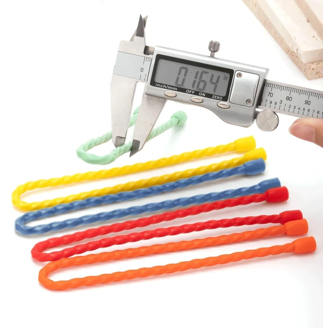 Alt view image 7 of 7 - 10 PCS 18-Inch Silicone Cable Ties - Reusable Twist Ties Bendable Steel-Core Rubber Cable Ties for Bundling and Holding, All Purpose Cord Tie for Indoor and Outdoor (5 Colors)