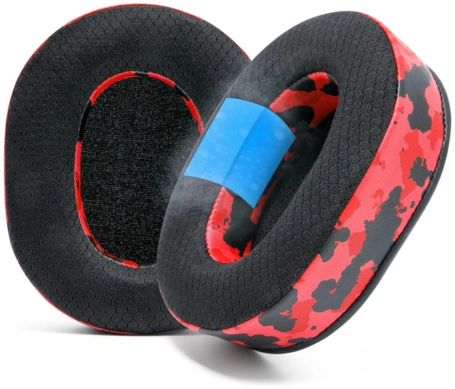 Main image of Freeze Blackshark V2 Pro - Gel Earpads for Blackshark V2 (2020-2022) Made by Wicked Cushions (Does Not Fit 2023 Model). Boost Comfort, Thickness & Sound Isolation Red Camo