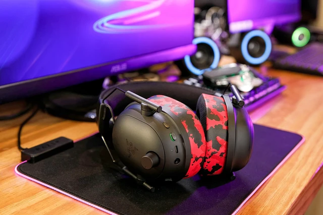 Alt view image 3 of 7 - Freeze Blackshark V2 Pro - Gel Earpads for Blackshark V2 (2020-2022) Made by Wicked Cushions (Does Not Fit 2023 Model). Boost Comfort, Thickness & Sound Isolation Red Camo