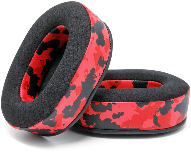 Alt view image 6 of 7 - Freeze Blackshark V2 Pro - Gel Earpads for Blackshark V2 (2020-2022) Made by Wicked Cushions (Does Not Fit 2023 Model). Boost Comfort, Thickness & Sound Isolation Red Camo
