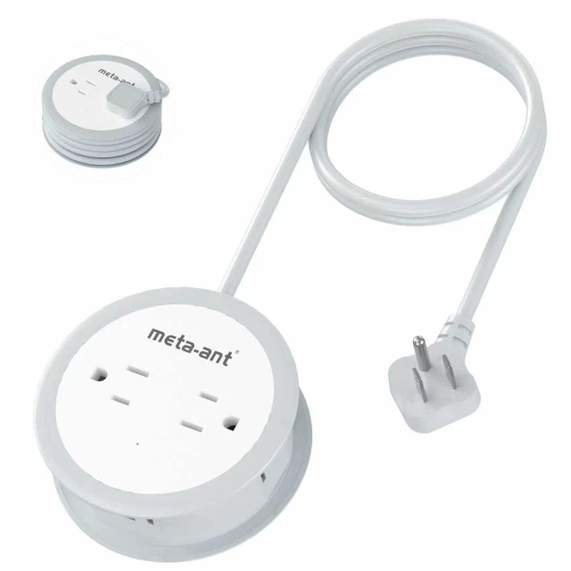 Main image of Cruise Power Strip for Travel, 7 in 1 Extension Cord with 4 AC Outlets 2 USB-A and 1 USB-C Ports, 5 ft Flat Plug Wrapped Around Power Strip for Cruise Office, Hotel, Home