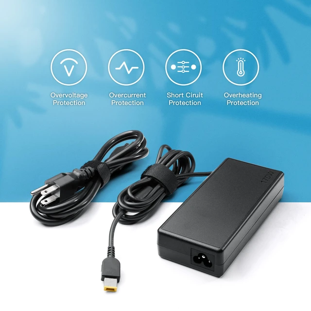 Alt view image 7 of 7 - 170W AC Charger Fit for Lenovo Thinkpad T15p T15g P15v P16v P15 P16 P17 Gen 1 2 3, P50 P51 P52 P53 P70 P71 P73, P1 Gen 1 2 3 4 5 6, W540 W541 Laptop Adapter Power Supply Cord