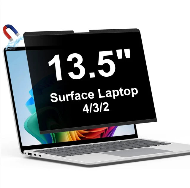 Main image of Magnetic Privacy Screen for 13.5 inch Surface Laptop 4/3/2 Surface Laptop Privacy Screen 13.5 inch, Anti-Blue Light, Anti-Glare, Removable & Scratch-Resistant, Fits 4/3/2