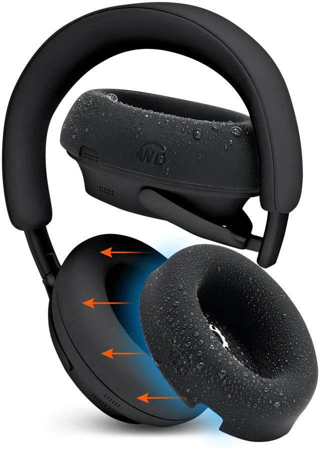 Main image of SweatZ QC Ultra - Patented Covers for Bose QuietComfort Ultra Gen 1 & 2 Made by Wicked Cushions Made with Premium Silicone, Sweatproof & Washable Black