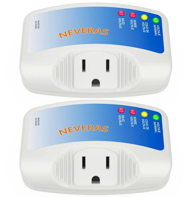 Main image of Voltage Protector, Single Outlet Surge Protector for Home Appliances 120V 10A Brownout Protection Plug for Fridge TV Air Conditioners Surge Protector -2Pack