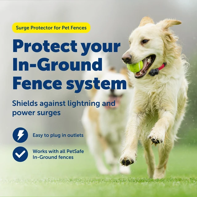 Alt view image 2 of 7 - Surge Protector for Pet Fences, In-Ground Fence Systems Plugs into Wall Outlet to Protect Base Unit from Electrical Surges, Compatible with Multiple Fences
