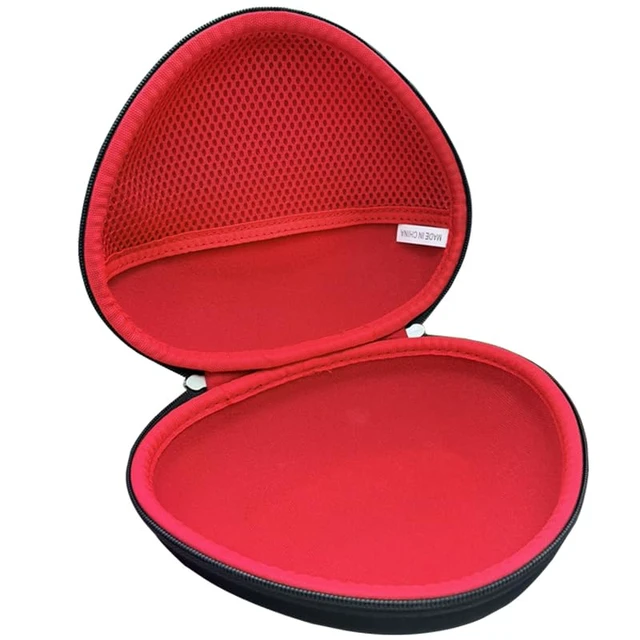 Alt view image 2 of 7 - Hard Travel Case for iClever HS19 / iClever BTH12 / Botesty Sound/EarFun/Candy Bila BH03 / IMYB Kids Headphones (Outer Black + Inner Red)