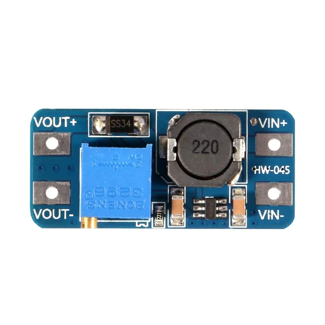 Alt view image 2 of 5 - 15PCS MT3608 DC-DC Step Up Boost Power Converter 2A Module Adjustable Step Up Voltage Regulator Board 2-24V to 5V-28V Output