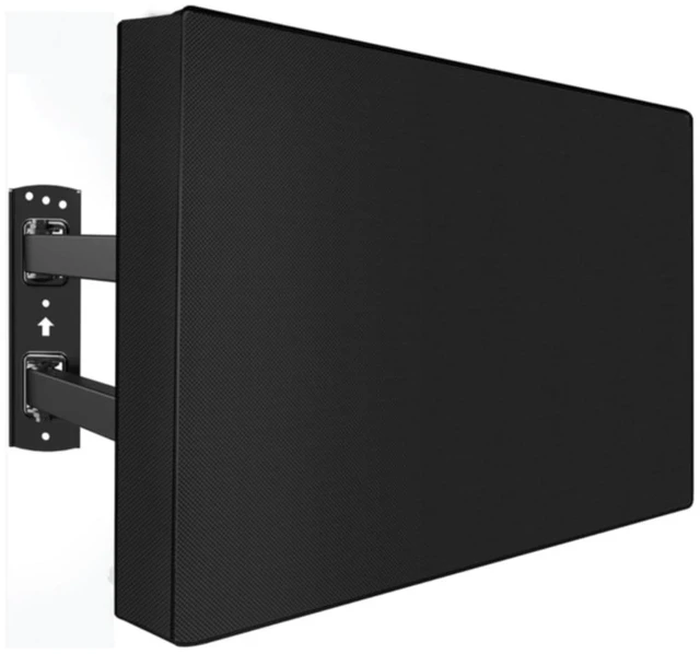Main image of Waterproof Outdoor TV Covers for 52 to 55 inches Outside-TV, 600D Tick Fabric TVs Screen Protector Cover with Remote Control Pocket - Size 52'' W x 33'' H x 5.5'' D