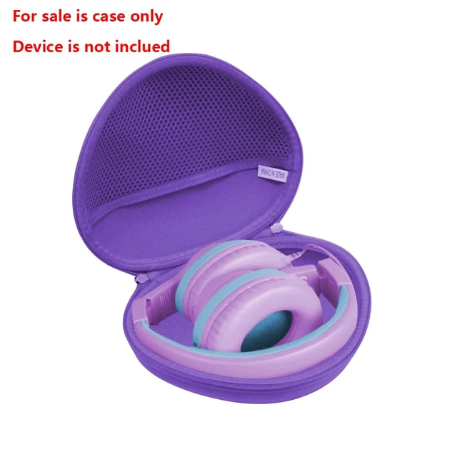 Alt view image 2 of 6 - Hard Travel Case for iClever HS19 / iClever BTH12 / Botesty Sound/EarFun/Candy Bila BH03 / IMYB Kids Headphones (Purple)