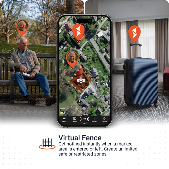Alt view image 3 of 7 - Tracker for People with SOS Button for Emergency & Voice Message Up to 14 Days Battery - Geofence - Live App Tracking - Kids, Seniors with Dementia & Caregivers - Subscription Required