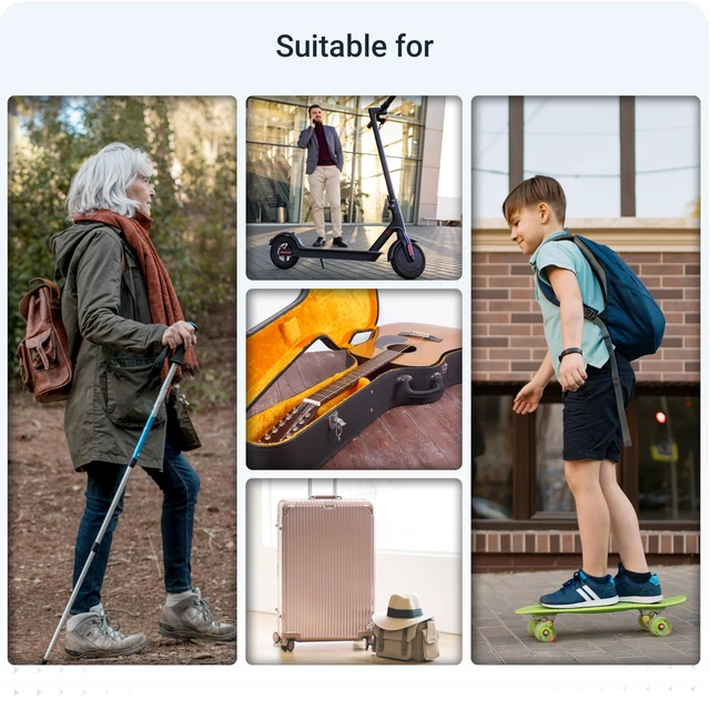 Alt view image 7 of 7 - Tracker for People with SOS Button for Emergency & Voice Message Up to 14 Days Battery - Geofence - Live App Tracking - Kids, Seniors with Dementia & Caregivers - Subscription Required