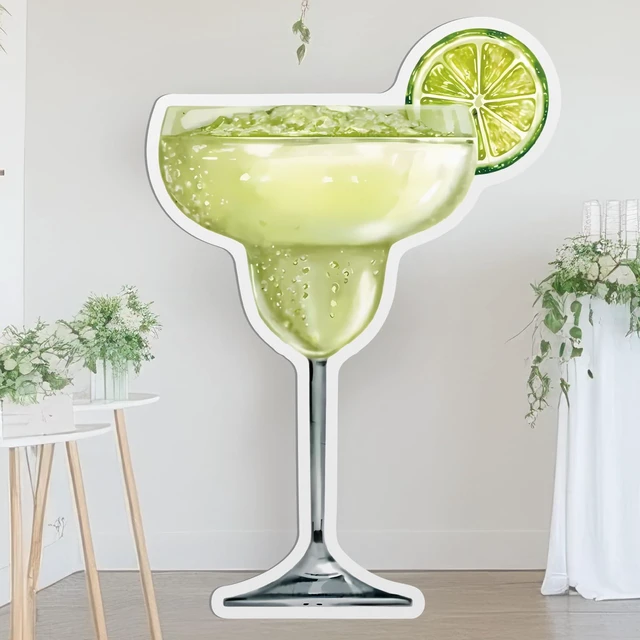 Main image of 4ft Green Martini Cardboard Cutout a Tini Bit Older Birthday Espresso Martini Themed Standee for Women, Bachelorette Bridal Shower Bar Decor, Large Cocktail Glass with Black Bow