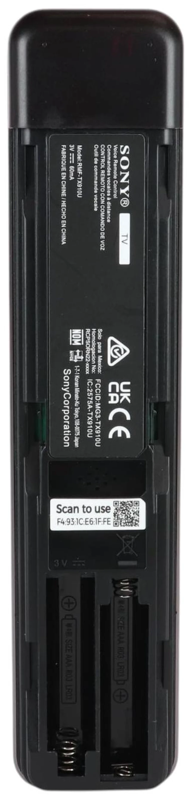 Alt view image 3 of 5 - RMF-TX910U Remote Control with Backlit Keys, Voice Premium Metal Case, Compatible with Sony TVs (2023 & 2024) - RMFTX910U