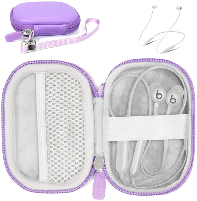 Main image of case for Beats Flex Wireless Earbuds. Also for Powerbeats High-Performance Wireless Earbuds. (Light Purple)